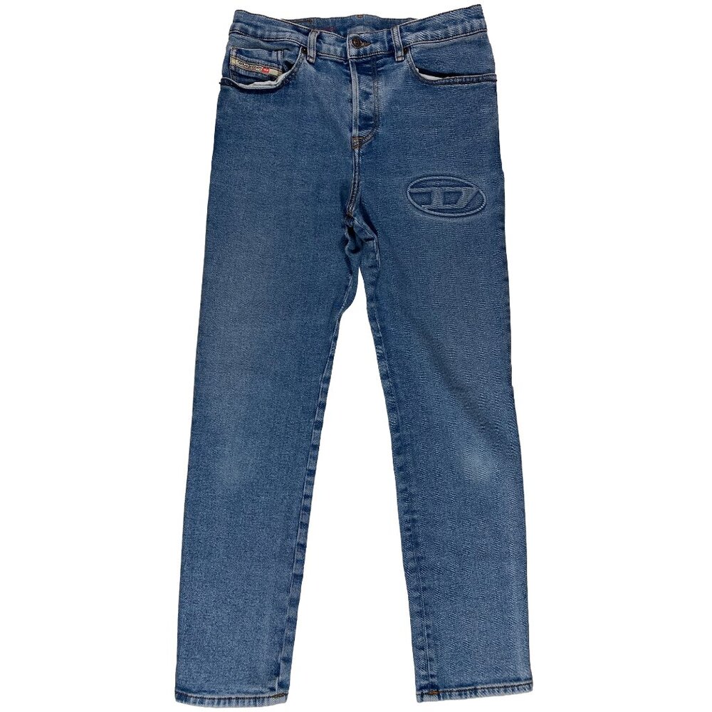Diesel Industries 2005 5-Pocket Embossed Logo Slim Fit Tapered Jeans mens 29x28